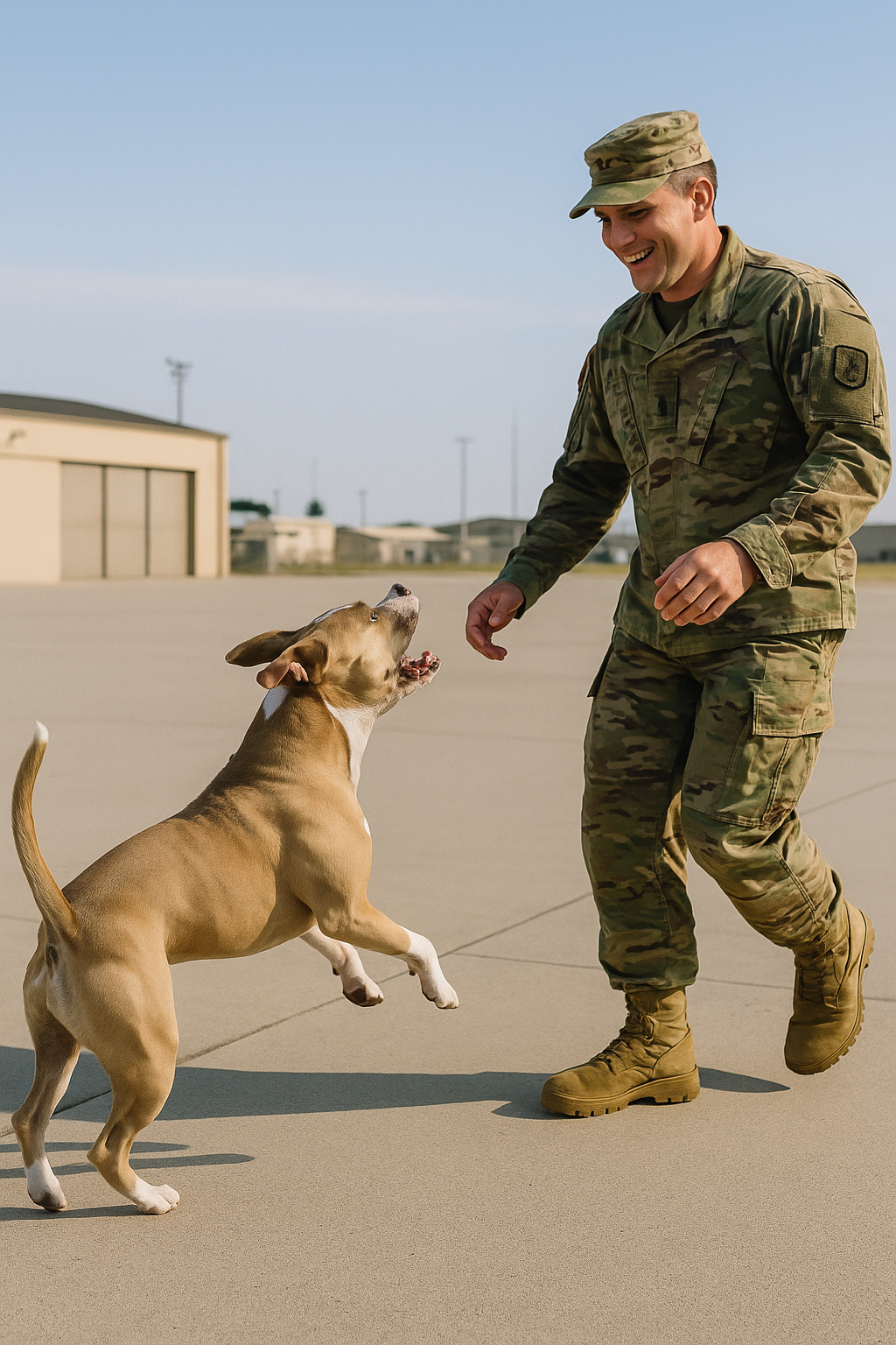 After months apart, this soldier finally returns to the warm embrace of his loyal dog. Watch this beautiful reunion that shows the true meaning of friendship, love, and resilience.